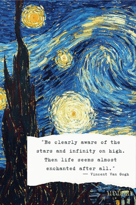 “Be clearly aware of the stars and infinity on high. Then life seems almost enchanted after all.” ― Vincent Van Gogh #vangogh Starry Quotes, Infinity On High, Vincent Van Gogh Quotes, Van Gogh Quotes, Fashion Sketchbook Inspiration, Star Quotes, Van Gogh Art, Fashion Sketchbook, Hope Quotes