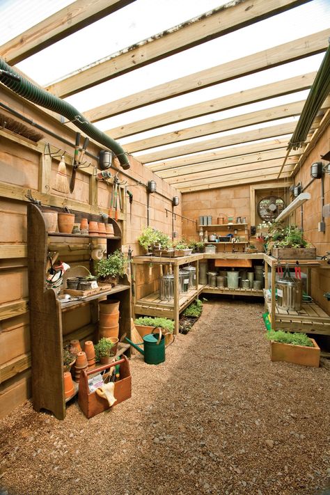 Follow our handy tips for corralling your tools and making the most of your garden shed. Shed Conversion Ideas, Garden Sheds Ideas, Potting Shed Ideas, Sheds Ideas, Garden Shed Interiors, Diy Sheds, Shed Greenhouse, Garden Shed Ideas, Potting Benches