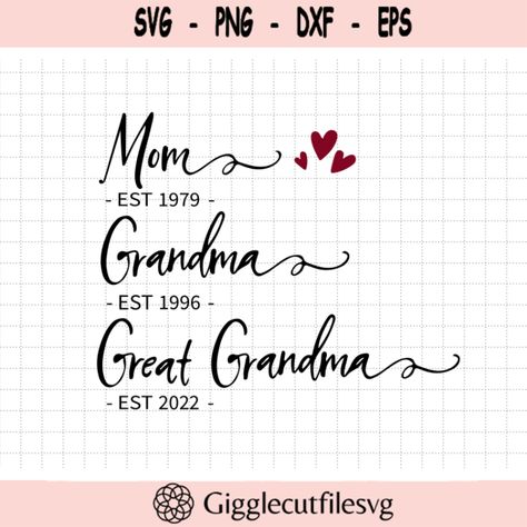 Custom Date Mom Grandma Great Grandma Svg Grandmother Svg Happy Mother Day Mothers Day Svg Mommy Svg Mom Life Svg Motherhood Svg Design -586 Check more at https://gigglecutfilesvg.art/product/custom-date-mom-grandma-great-grandma-svg-grandmother-svg-happy-mother-day-mothers-day-svg-mommy-svg-mom-life-svg-motherhood-svg-design-586/ Mom Grandma Great Grandma, Grandpa Svg, Happy Mother Day, Grandma Svg, Grandma Quotes, Fathers Day Svg, Mothers Day Svg, Great Grandma, Image Svg