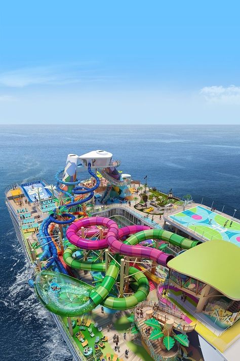 Cruise Ship Pictures, Dream Vacations Destinations, Fun Places To Go, Royal Caribbean Cruise, Dream Travel Destinations, Dream Holiday, Vacation Places, Water Slides, Summer Pictures