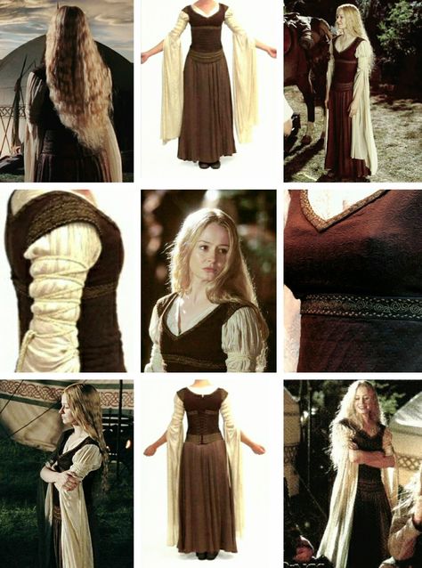 Lord Of The Rings Halloween Costumes Women, Lord Of The Rings Dress Elves, Lotr Women Costume, Middle Earth Clothing, Womens Lord Of The Rings Costume, Eowyn Outfit, Lord Of The Rings Clothing, Eowyn Costume Diy, Lord Of The Rings Costume Ideas