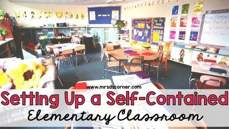 Setting Up a Self-Contained Elementary Classroom - Mrs. D's Corner Self Contained Classroom Setup, Special Education Classroom Setup, Work Bins, Cooking In The Classroom, Increase Vocabulary, Teacher Projects, Education Tools, Classroom Schedule, Self Contained Classroom