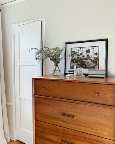 West Elm Mid Century Dresser, California Cool Bedroom, Elm Dresser, West Elm Dresser, Bedroom Mid Century, West Elm Mid Century, Cool Bedroom, Mid Century Bedroom, Mid Century Dresser