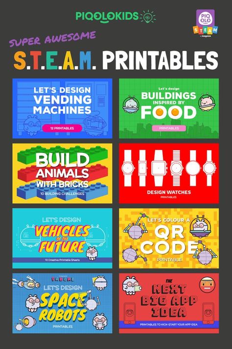 Fun Printables For Kids, Steam Classroom, Steam Gift Card, Middle School Special Education, Elementary Stem Activities, Math English, Steam Ideas, Stem Curriculum, Stem Elementary