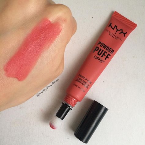 NYX Powder Puff Lippie in Puppy Love. Follow my instagram @mellyfmakeup for more! Nyx Powder Puff, Nyx Powder Puff Lippie, Nyx Powder, Nyx Makeup, Makeup To Buy, Makeup Goals, Powder Puff, Face Cleanser, Makeup Products