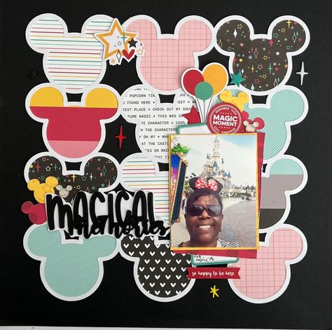 Disneyland Scrapbook Layouts, Disney Cruise Scrapbook Layouts, Disneyland Scrapbook, Disney Project Life, Cruise Scrapbook, Scrapbook Disney, Disney Layouts, Scrapbook Design Layout, Project Life Scrapbook