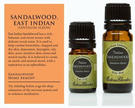 The best sandalwood essential oil comes from India, where it originates from. Sandalwood trees have very aromatic wood which retains… Essential Oils For Acne, Oils For Acne, Edens Garden Essential Oils, Natural Beauty Hacks, Essential Oil Spray Recipes, Trying To Heal, Spotless Skin, Indian Sandalwood, Essential Oils For Colds