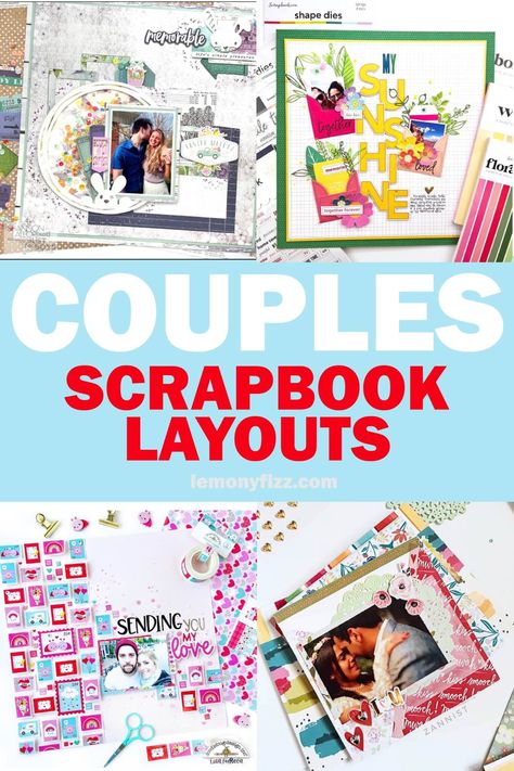 Creative Scrapbook Ideas for Couples: Preserving Love and Memories Together Pre Wedding Scrapbook Ideas, Scrapbook For Husband Ideas, Scrapbook Ideas For Fiance, Scrapbook Titles For Couples, Couples Scrapbook Pages, First Anniversary Scrapbook Ideas, Wedding Anniversary Scrapbook Ideas, Scrapbook Ideas Couple, Scrapbook Ideas Wedding