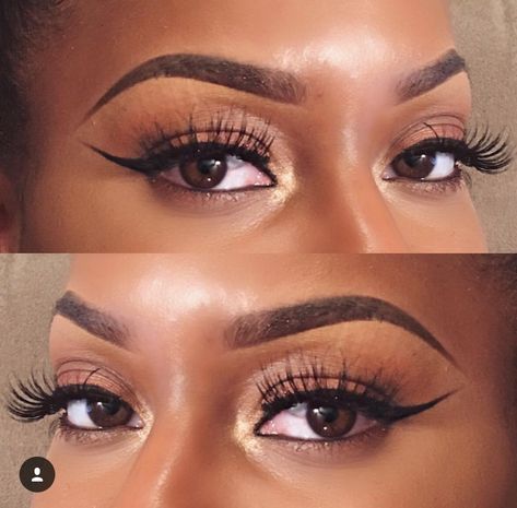 Makeup for black women Makeup Ideas For Black Women, Mermaid Beauty, Brows Makeup, Glasses Makeup, Natural Black Women, Black Women Makeup, Face Beauty, Trendy Makeup, Beat Face