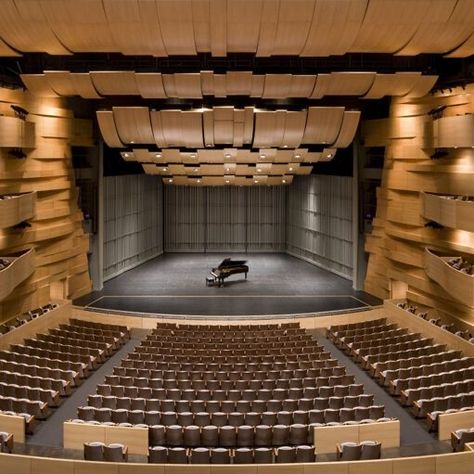 California State University Northridge, Theatre Hall, Modern Theatre, Church Building Design, Auditorium Design, Theater Architecture, Theatre Interior, California State University, Music Studio Room