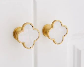 Full House Full Life. by FullHouseCabinet on Etsy Wardrobe Door Knobs, Wall Hats, Cupboard Door Knobs, Dresser Knob, Gold Furniture, Kitchen Knobs, Cupboard Wardrobe, Kitchen Wardrobe, Wardrobe Handles