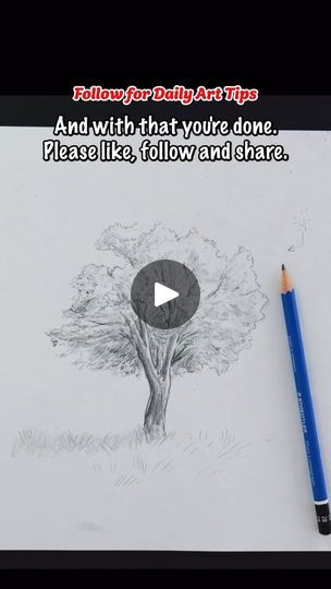 Oak Tree Drawings, Drawing Shading, Tutorials Art, Tutorial Drawing, Drawing Sketchbook, 21 Savage, Illustrator Illustration, Tree Drawing, Drawing Tutorials