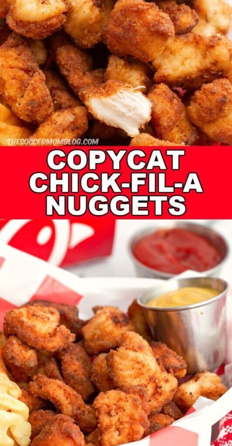 Chick Fil A Chicken Recipe, Home Made Chicken Nuggets, Chick Fil A Chicken Nuggets Recipe, Copycat Chick Fil A Nuggets, Chik Fil A Chicken, Chick Fil A Recipe Copycat, Chick Fil A Chicken Nuggets, Chick Fil A Recipe, Crisp Chicken