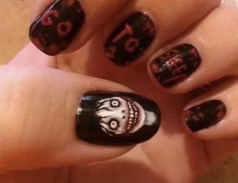 Zombie Nails, Punk Nails, Nail Polish Art, Really Cute Nails, Crazy Nails, Nail Ring, Nails Desing, Cute Nail Designs, Funky Nails