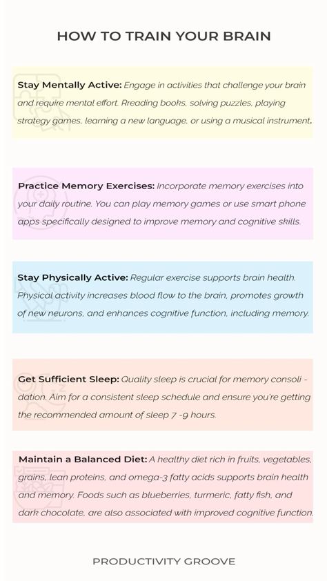 How to Train Your Brain in 2024 | How to memorize things, How to stay motivated, Train your brain #Focus_In_Class_Tips #How_To_Improve_Your_Brain #How_To_Improve_Your_Mindset #How_To_Increase_Focus_And_Concentration Focus In Class Tips, How To Concentrate Stay Focused, How To Remember Things When Studying, How To Improve Your Memory, How To Be Nurturing, Tips To Focus On Yourself, How To Articulate Your Thoughts, How To Train Your Mind, How To Stay Quiet