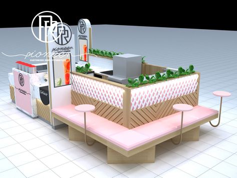 Source Shopping Mall Retail Kiosk Design Bubble Tea Bubble Tea Counter Waffle Kiosk on m.alibaba.com Waffle Kiosk Design, Food Kiosk Design Mall, Tea Kiosk Ideas, Boba Tea Kiosk Design, Mall Kiosk Ideas Retail, Coffee Kiosk Design Mall, Bubble Tea Kiosk, Mall Kiosk Design, Tea Counter