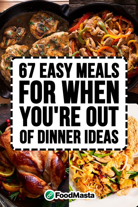 Are you tired of staring into your fridge, wondering what to make for dinner? Look no further! We have curated a list of 67 simple and mouthwatering meal ideas that are perfect for those moments when you're feeling stuck. From quick stir-fries to comforting casseroles, these recipes will not only save you time but also satisfy your cravings. Say goodbye to dinner dilemmas and start exploring a world of culinary possibilities today! Dinner Tonight Easy, Fast And Easy Dinner, Budget Family Meals, Fast Dinner Recipes, Weekend Dinner, Favorite Recipes Dinner, Fast Dinners, Cheap Dinners, Easy Dinner Ideas