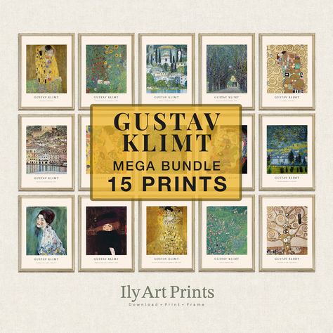 Klimt Prints, Gustav Klimt Art, Office Prints, Printable Poster, Printable Artwork, Online Printing Services, Printing Center, Gustav Klimt, Exhibition Poster