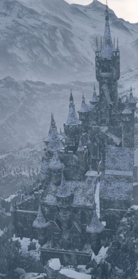 Gothic Castle Aesthetic, Dungeons And Dragons Rules, Dark Castle, Gothic Castle, Castle Aesthetic, Ice Castles, Baroque Architecture, Fantasy Castle, Scene Design