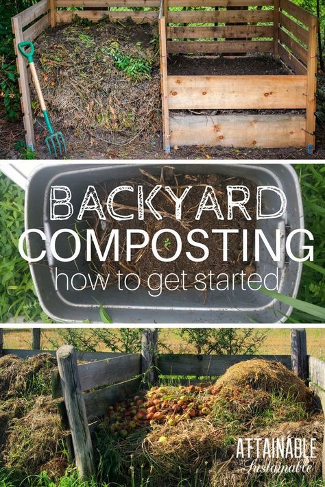 Backyard composting for beginners. How to transform kitchen and yard waste into natural fertilizer for your homestead vegetable garden. Backyard Composting, Composting For Beginners, Plant Vegetables, Vegetable Garden For Beginners, Backyard Vegetable Gardens, Natural Fertilizer, Organic Vegetable Garden, Yard Waste, Garden Compost