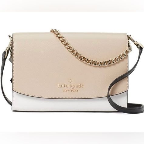 Brand New - Kate Spade - Handbag Kate Spade Cross Body Bag, Beige Purses, Kate Spade Crossbody Purse, Convertible Crossbody Bag, Free Card, Warm Beige, Kate Spade Bag Crossbody, Luxury Purses, Xmas Ideas