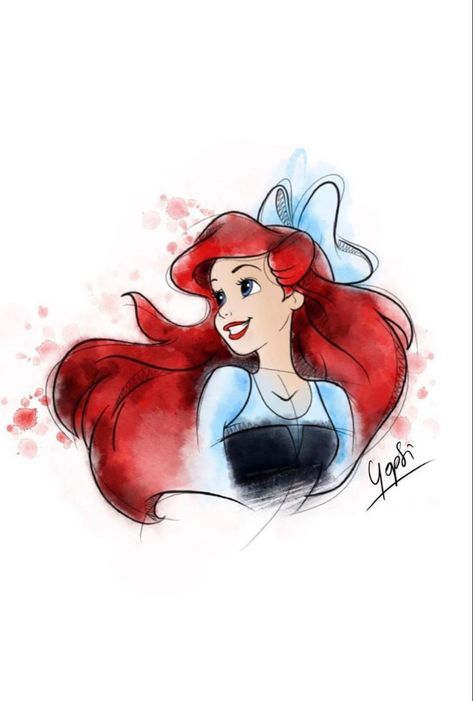 November Disney Wallpaper, Ariel Artwork, Princess Fan Art, Fan Art Disney, Princesa Ariel Disney, Disney Backgrounds, Ariel Drawing, Cartoon Pic, Disney Movie Art