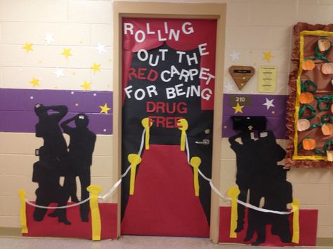 Red Ribbon Week Doors Movie Theme, Red Ribbon Movie Theme, Red Ribbon Classroom Door Ideas, Life Is A Movie Red Ribbon Week Door Decoration, Movie Themed Red Ribbon Week, Movie Themed Door Decorations, Movie Theme Red Ribbon Week, Red Carpet Door Decorations, Red Ribbon Week Door Decorating 2022