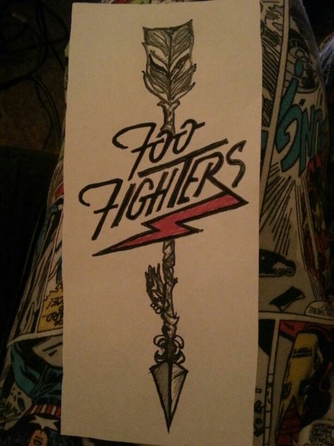 My Foo Fighters tattoo design for my first tattoo in July! Dave Grohl Tattoo, Foo Fighters Tattoo, Maiden Tattoo, Iron Maiden Tattoo, Fighter Tattoo, Shoulder Cap Tattoo, Foo Fighter, Rock Poster Art, Music Inspiration