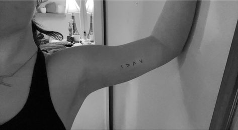 Tattoos For Type 1 Diabetics, T1d Tattoo Simple, Type One Tattoo, Greater Than Tattoo, Type 1 Tattoo Ideas, T1d Tattoo, Short Quote Tattoos, Tiny Tats, H Tattoo