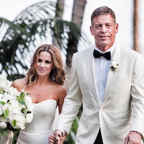 Troy Aikman gets married to Capa Mooty in California | SI.com Steve Walsh, Dallas Cowboys Gifts, Cowboys Win, Montecito California, Santa Barbara Beach, Troy Aikman, American Football Players, Looking Dapper, New Wife