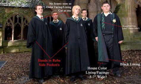 Hogwarts uniform references – tinkerbri's costuming Hogwarts Drawings, Hogwarts Universal Studios, Hogwarts Universal, Hermione Cosplay, Slytherin Uniform, Harry Potter Uniform, Hogwarts Robes, Harry Potter Robes, Wizard Robes