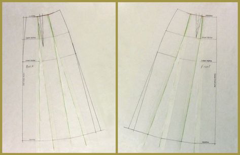 A-Line Skirt Pattern Making (Drafting) - Video Lesson | eSewingWorkshop.com Skirt Pattern Making, Aline Skirt Pattern, Skirt Pattern Drafting, Flared Skirt Pattern, A Line Skirt Pattern, Narrow Waist, Aline Skirt, Hd Desktop, Pattern Drafting