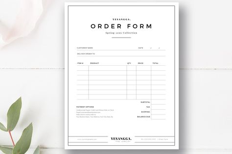 Order Sheet Template, Fold Towels, Boutique Graphic Design, Photoshop Template Design, Photography Marketing Templates, Dance Crafts, Sheet Design, Gift Card Template, Birth Announcement Template