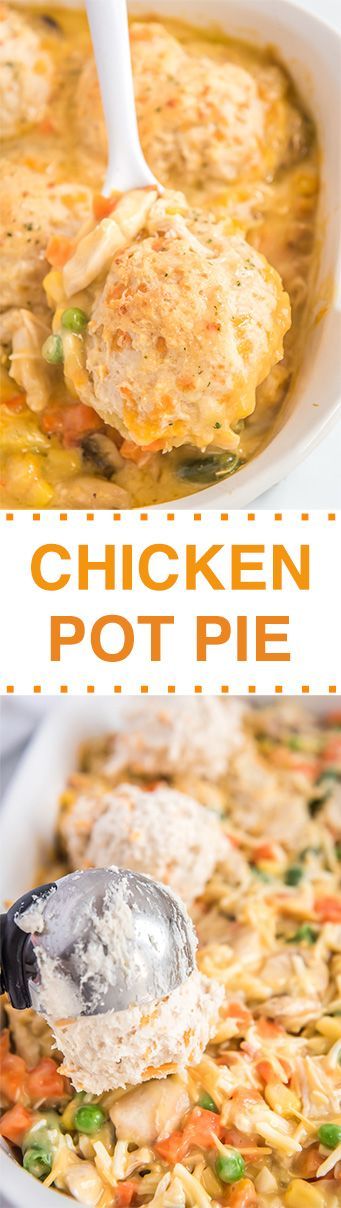 BEST CHICKEN POT PIE MADE WITH ROTISSERIE CHICKEN AND RED LOBSTER CHEDDAR BISCUITS. A EASY DINNER RECIPES YOUR FAMILY WILL LOVE. Red Lobster Cheddar Biscuits, Make With Rotisserie Chicken, Chicken Pot Pie With Biscuits, Recipes Using Rotisserie Chicken, Best Chicken Pot Pie, Slow Cooker Shredded Chicken, Easy Chicken Pot Pie, Cook Dinner, Cheddar Biscuits