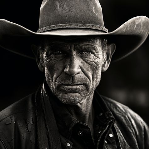 Old Cowboy Photography, Cowboy Portrait Photography, Cowboy Reference, Cowboy Portrait, Man Photoshoot, Old Cowboy, Cowboy Photography, Western Photoshoot, Cowboy Artists