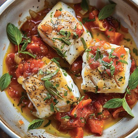 Seared Monkfish with Rustic Tomato and Herb Sauce Recipe Monkfish Recipes, Shake N Bake, Herb Sauce, Juicy Tomatoes, Centre Stage, Sauce Recipe, Fresh Herbs, Tomatoes, Garlic