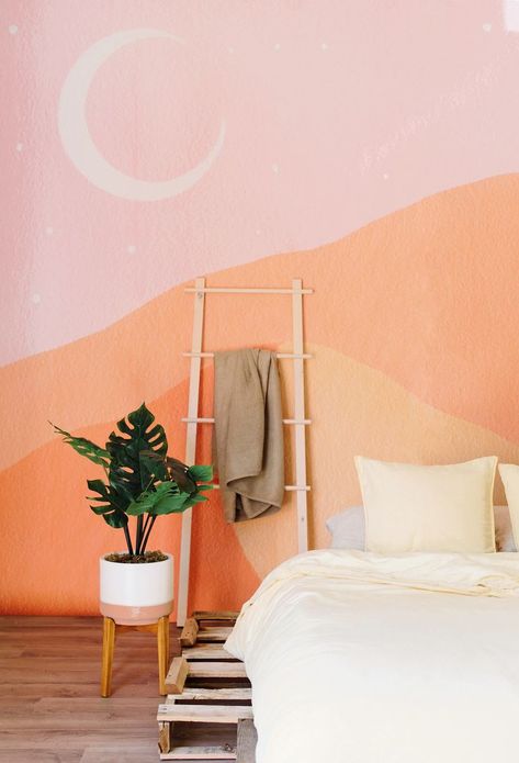 Dunes Wallpaper, Bohemian Bedrooms, Bohemian Wallpaper, Bedroom Murals, 아파트 인테리어, Trendy Wallpaper, Bohemian Bedroom, Wallpaper Bedroom, The Dunes