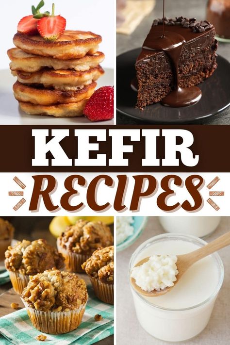 Raw Kefir Recipes, How To Use Kefir Milk, How To Eat Kefir, Goat Milk Kefir Recipes, Kefir Muffins Recipe, What To Do With Kefir, Uses For Kefir, Recipes Using Plain Kefir, Kefir Protein Smoothie