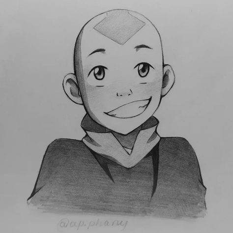 ATLA fanart series (part 1): Aang! Made by me^^ : TheLastAirbender Avatar Aang Drawing, Avatar The Last Airbender Sketch, Aang Sketch, Atla Drawings, Avatar The Last Airbender Drawings, Aang Drawing, Atla Fanart, Animal Stencil Art, Avatar Tattoo