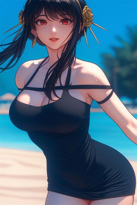 To download 4K resolution, click the title above - "Yor Forger at a Sunny Beach Volleyball Game". All wallpapers available in Desktop, PC, iPhone, and all phone sizes. #spyxfamily #yor #forger #yorforger #forgeryor #anime #animecharacter #fanart #gamecharacter #wallpaper #wallpapers yor forger, forger yor. Spyxfamily Yor Forger, Spyxfamily Yor, Fanart Wallpaper, Volleyball Game, Anime Summer, Anime Girlies, 4k Hd Wallpaper, Volleyball Games, Yor Forger