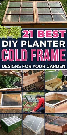 Protect your plants from the cold with these functional and easy DIY cold frames. Screen Garden Ideas, Cold Frames From Old Windows, Cold Frame Ideas, Diy Cold Frame, Dyi Garden, Cold Frame Plans, Gardening Knowledge, Garden Ideas Budget Backyard, Passive Solar Greenhouse