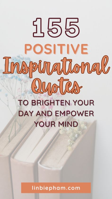 Feeling stuck and in need of a boost? Get instant motivation with our collection of 155 transformative positive inspirational quotes, including inspirational quotes for work, short inspirational quotes, and inspirational quotes about success. Save this pin for later and come back to it whenever you need a dose of inspiration! 365 Daily Quotes Inspiration, Short Inspirational Quotes Positive Encouragement, Instant Motivation, Inspirational Quotes For Work, Positive Inspirational Quotes, Quotes To Brighten Your Day, Quotes For Work, Quotes About Success, Positive Encouragement