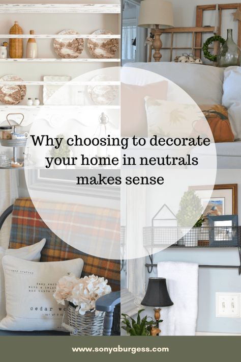 Why choosing to decorate your home in neutral tones makes sense. Cottage Traditional, Neutral Home Decor, Budget Friendly Decor, Neutral Color Scheme, Neutral Home, Farmhouse Cottage, Ideas For Decorating, Modern Coastal, Traditional Modern