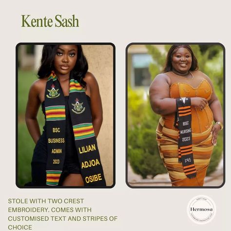 We have beautifully crafted kente Sashes available for all our Grads. 2024 Grad?? The time is now!!!! Get into of DM let's create something beautiful . . #kentesash #kente #graduation #hermosagrad #graduate Grad Cap Designs, Time Is Now, 2024 Graduation, Class Of 2024, The Time Is Now, Scarf Design, Graduation Cap, Terms And Conditions, Create Something