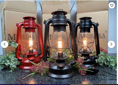 Tavern Decor, Electric Lantern, Table Lantern, Museum Ideas, Barn Lights, Table Lanterns, Lamp Lantern, Rustic Table Lamps, Rust Patina