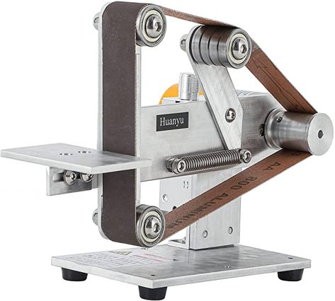 Diy Belt Sander, Bench Sander, Belt Grinder Plans, Mini Belt Sander, Diy Belts, Belt Grinder, Bench Grinder, Metal Bending, Metal Working Projects