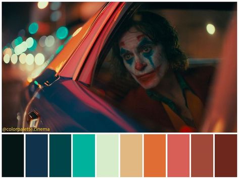 Color Palette Cinema on Instagram: “: “Joker” (2019). •Directed by Todd Phillips •Cinematography: Lawrence Sher •Production Design: Mark Friedberg •Set Decoration: Kris Moran…” Todd Phillips, Color In Film, Movie Color Palette, Joker 2019, Cinema Colours, Movie Screenshots, Moonrise Kingdom, Color Script, Film Inspiration