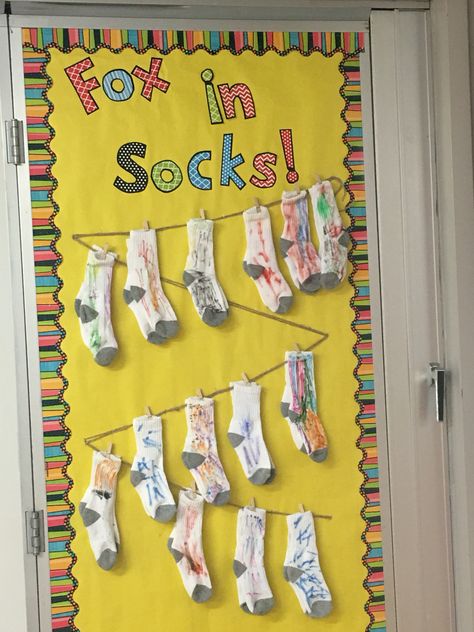 Dr. Seuss week board/activity! my kids loved the visual when we hung out socks on the clothes line Sock Party, Dr Seuss Activities, Socks Party, Dr Seuss Week, Clothes Line, Cool Socks, Dr Seuss, The Clothes, Book Club