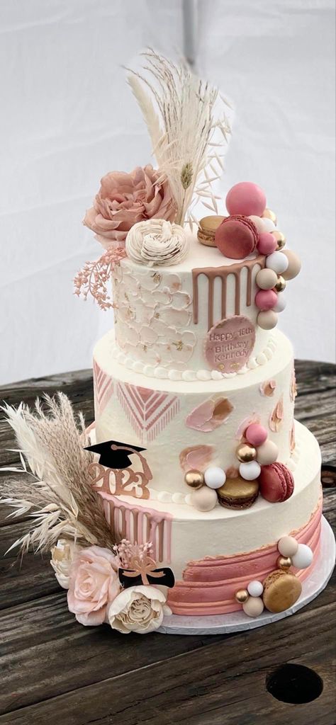 Boho Western Birthday Cake, Boho Cake Ideas Birthday, Western Birthday Cakes, 13 Birthday Cake, Boho Cake, Sweet 16 Birthday Cake, Western Birthday, 16 Birthday Cake, Boho Birthday