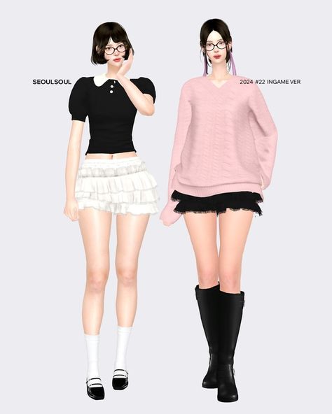 Free | Collection from SEOULSOUL | 124 posts | Patreon Sims4 Clothes, Sims4 Cc, Sims 4 Cas, Sims Mods, Sims Cc, Clothes Collection, Sims 4, Make Your Own, Clothes